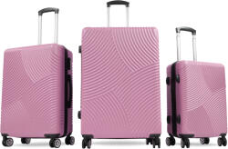 AGA Bőrönd szett Aga Travel MR4654 Dark Pink - Rózsaszín (K14997) - inlea