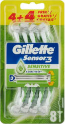  Gillette eldobható borotva 8 db Sensor 3 Sensitive