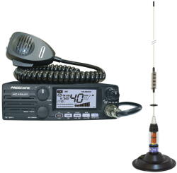 PNI Statie radio Kit Statie radio CB President MC KINLEY ASC AM FM LSB + Antena CB PNI ML70, lungime 70cm, 26-30MHz, 200W (PNI-PRE-K49) - vexio