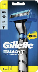 Gillette készülék+2 db borotvabetét Mach3 Turbo 3D Flexball