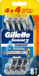  Gillette eldobható borotva 8 db Sensor 3 Comfort
