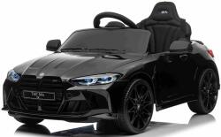Beneo Mașină electrică BMW M4, neagră, telecomandă 2, 4 GHz, baterie 12V, lumini LED (BMW_M4_BLACK)