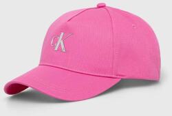 Calvin Klein Jeans șapcă de baseball din bumbac culoarea roz, cu imprimeu K60K611541 PPYH-CAD01E_42X