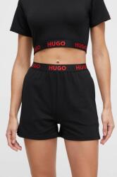 Hugo pantaloni scurți de pijama femei, culoarea negru 50490600 PPYH-SZD002_99X