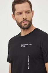 Calvin Klein Jeans tricou din bumbac bărbați, culoarea negru, cu imprimeu J30J325065 PPYH-TSM06C_99X