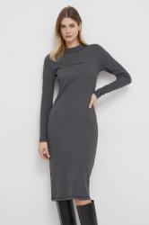 Calvin Klein rochie culoarea gri, mini, mulată J20J222514 PPYH-SUD09W_90X