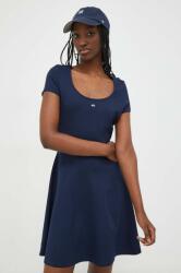 Tommy Hilfiger rochie culoarea bleumarin, mini, evazați DW0DW17408 PPYH-SUD06Y_59X