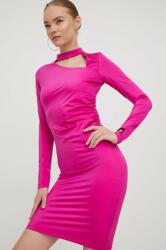 HUGO BOSS rochie culoarea roz, mini, mulată 50508733 PPYH-SUD01K_42X