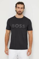 Boss Green tricou bărbați, culoarea negru, cu imprimeu 50506366 PPYH-TSM00S_99X