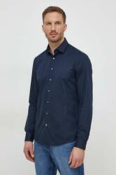 Calvin Klein cămașă bărbați, culoarea bleumarin, cu guler clasic, slim K10K112301 PPYH-KDM03E_59A