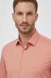 Calvin Klein cămașă bărbați, culoarea roz, cu guler clasic, slim K10K108229 9BYX-KDM014_30X