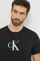 Calvin Klein tricou din bumbac bărbați, culoarea negru, cu imprimeu KM0KM00971 PPYH-TSM18H_99X