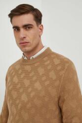 HUGO BOSS pulover de lână bărbați, culoarea bej, light 50506033 PPYH-SWM00E_80X
