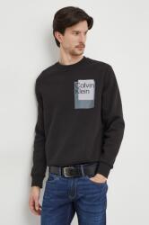 Calvin Klein bluză bărbați, culoarea negru, cu imprimeu K10K112249 PPYH-BLM043_99X