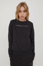 Tommy Hilfiger bluza femei, culoarea negru, cu imprimeu, DW0DW17323 PPYH-BLD02Z_99X