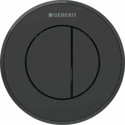Geberit 10 vezérlőgomb, 2 mennyiséges öblítéshez EasyClean bevonat, matt fekete 116.055. 16.1 (116.055.16.1) - szaniteresklimacenter