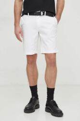Calvin Klein pantaloni scurti barbati, culoarea alb PPYH-SZM0D0_00X