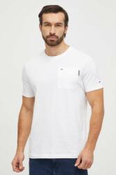 Tommy Hilfiger tricou din bumbac bărbați, culoarea alb, uni MW0MW33696 PPYH-TSM03S_00X