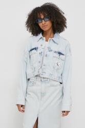 Calvin Klein Jeans geacă din denim femei, de tranziție, oversize J20J222874 PPYH-KUD04D_50J