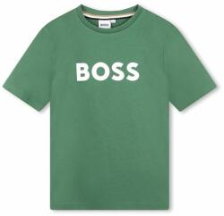 HUGO BOSS tricou de bumbac pentru copii culoarea verde, cu imprimeu PPYH-TSB02B_78X