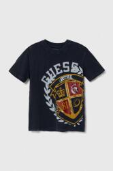 GUESS tricou de bumbac pentru copii culoarea albastru marin, cu imprimeu PPYH-TSB017_59X