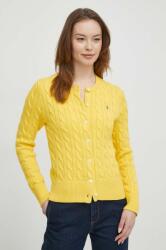 Ralph Lauren cardigan din bumbac culoarea galben PPYX-SWD05P_10X