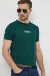 Tommy Hilfiger tricou din bumbac bărbați, culoarea verde, cu imprimeu MW0MW34387 PPYH-TSM1E5_79X