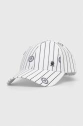 Tommy Hilfiger șapcă culoarea alb, cu model AM0AM12247 PPYH-CAM010_00A