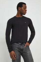 Calvin Klein longsleeve bărbați, culoarea negru, uni K10K112725 PPYH-TSM04K_99X