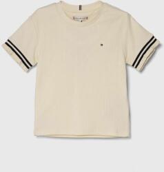 Tommy Hilfiger tricou de bumbac pentru copii culoarea bej PPYH-TSG04Z_01X