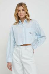 Calvin Klein cămașă din bumbac femei, cu guler clasic, relaxed J20J222614 PPYH-KDD02S_50X