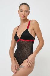 Hugo body culoarea negru, dantela, cu model 50508495 PPYH-BID00E_99X