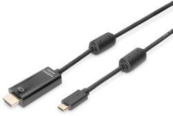 ASSMANN Adapterkabel TypC->HDMI A 5, 0m 45/60Hz schwarz (AK-300330-050-S) (AK-300330-050-S)