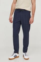 HUGO BOSS pantaloni barbati, culoarea albastru marin, cu fason chinos PPYH-SPM00W_59X