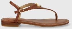 Lauren Ralph Lauren sandale de piele Ellington femei, culoarea maro 802941000000 PPYH-OBD084_88X