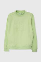 Calvin Klein bluza copii culoarea verde, cu imprimeu PPYH-BLB00D_70X