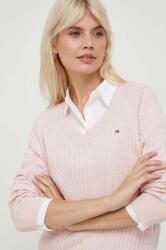 Tommy Hilfiger pulover de bumbac culoarea roz WW0WW40674 PPYH-SWD002_03X