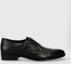 Boss pantofi de piele Colby barbati, culoarea negru, 50511906 PPYH-OBM05E_99X