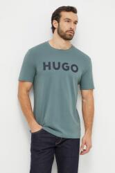 Hugo tricou din bumbac bărbați, culoarea verde, cu imprimeu 50467556 PPYY-TSM27E_77B
