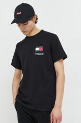 Tommy Jeans tricou din bumbac bărbați, culoarea negru, cu imprimeu DM0DM18263 PPYH-TSM032_99X