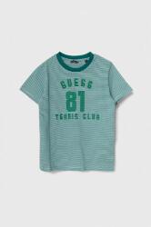 GUESS tricou de bumbac pentru copii culoarea verde, modelator PPYH-TSB011_67X