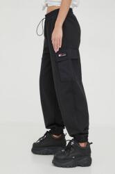 Tommy Jeans pantaloni de trening culoarea negru, uni DW0DW17313 PPYH-SPD03L_99X