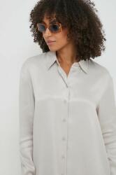 Calvin Klein cămașă femei, culoarea gri, cu guler clasic, relaxed K20K206299 PPYH-KDD01F_09X
