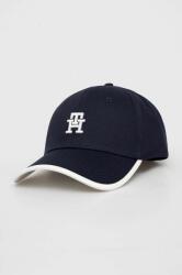 Tommy Hilfiger șapcă de baseball din bumbac culoarea bleumarin, cu imprimeu AW0AW15786 PPYH-CAD00L_59X