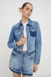 Tommy Jeans geacă din denim femei, de tranziție DW0DW16989 PPYH-KUD02I_55J (DW0DW16989)