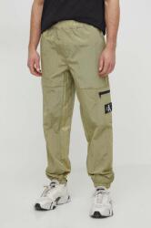 Calvin Klein pantaloni barbati, culoarea verde PPYH-SPM033_78X