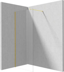 Deante Prizma perete cabină de duș walk-in 90 cm auriu luciu/sticla transparentă KTJ_Z39P