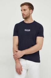 Tommy Hilfiger tricou din bumbac bărbați, culoarea bleumarin, cu imprimeu MW0MW34387 PPYH-TSM1E5_59X (MW0MW34387)