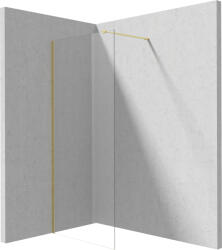 Deante Prizma perete cabină de duș walk-in 90 cm auriu periat/sticla transparentă KTJ_R39P