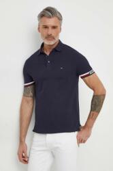 Tommy Hilfiger tricou polo bărbați, culoarea bleumarin, cu imprimeu MW0MW33585 PPYH-POM01K_59X